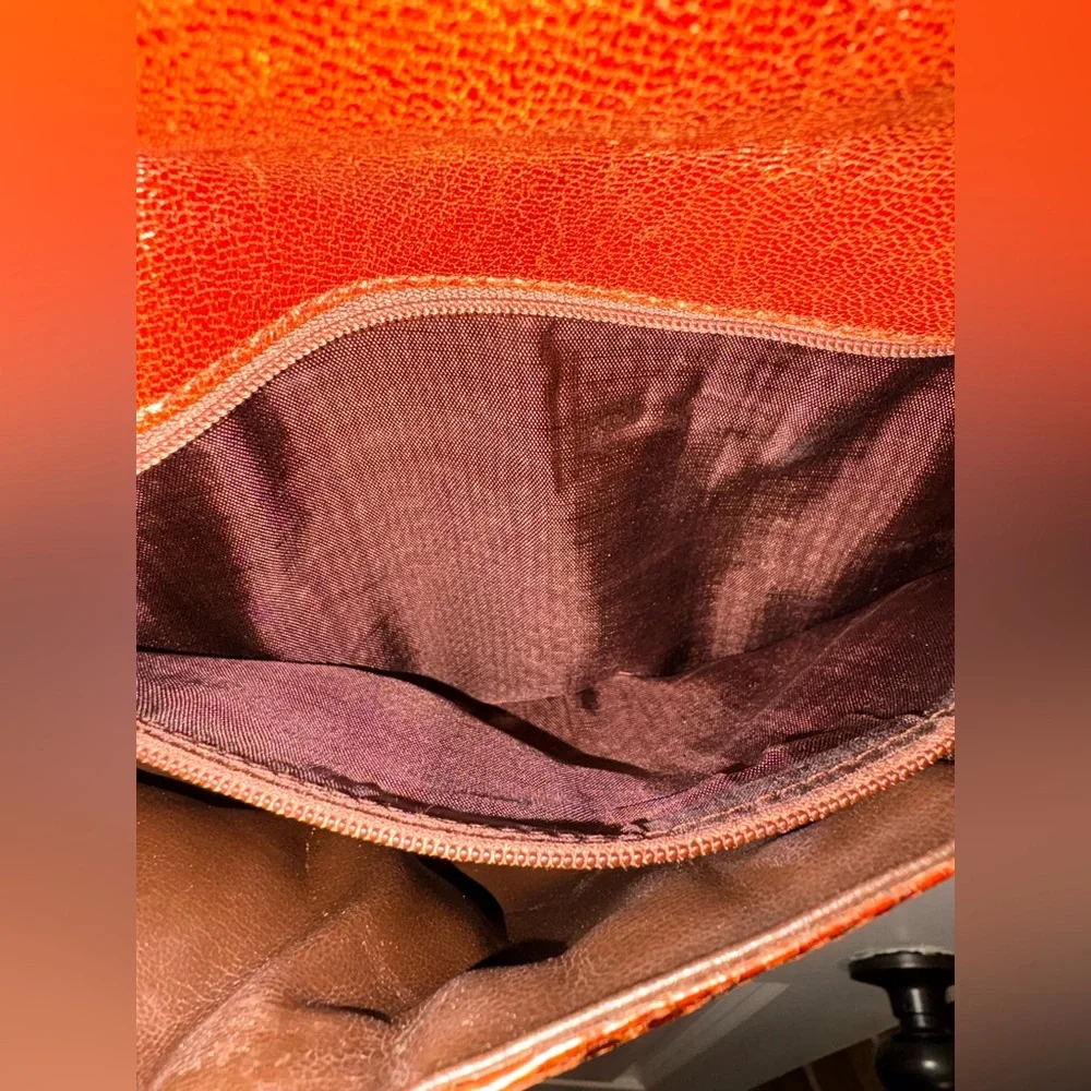 ALNI Spanish Artisan Python Shoulder Bag - Rare Gold Metal Frame Detail